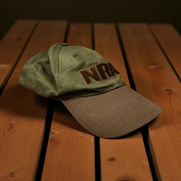 NRA Vintage Logo Green and Brown Cap - Picture 2 of 7